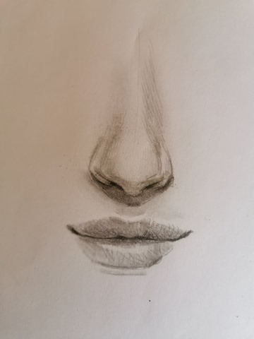 dessiner un nez réaliste